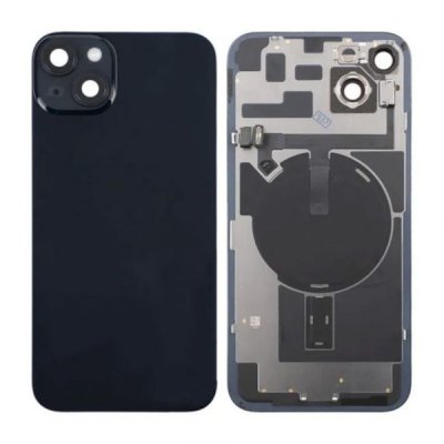 iPhone 14 Plus Baksida glas med flexkabel Svart