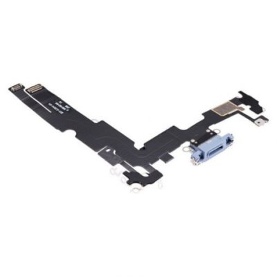 iPhone 14 Plus Laddkontakt med Flexkabel OEM Blå