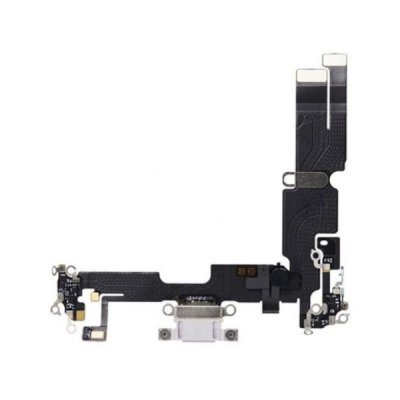 iPhone 14 Plus Laddkontakt med Flexkabel OEM Vit