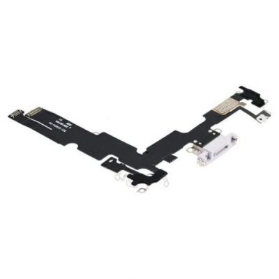 iPhone 14 Plus Laddkontakt med Flexkabel OEM Vit