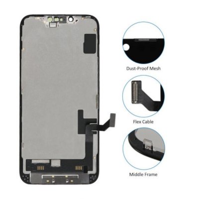 iPhone 14 Plus LCD Bildskärm med RJ In-Cell Svart