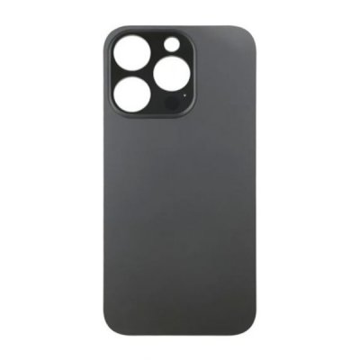 iPhone 14 Pro Baksida Glas med Självhäftande tejp Svart