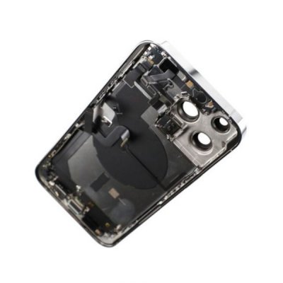 iPhone 14 Pro Max Baksida med Komplett Ram Silver