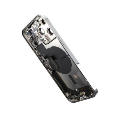 iPhone 14 Pro Max Baksida med Komplett Ram Silver