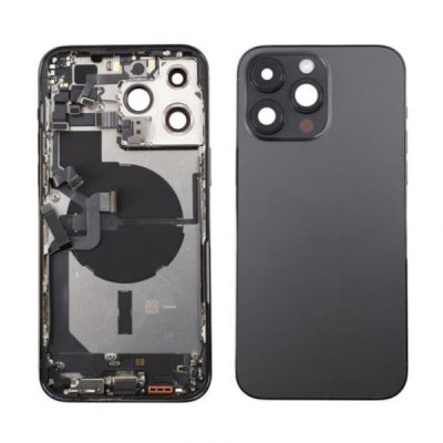 iPhone 14 Pro Max Baksida med Komplett Ram Svart