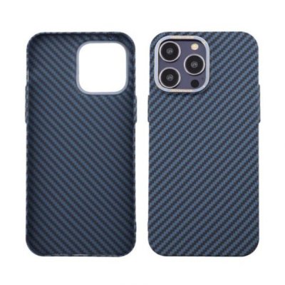 iPhone 14 Pro Max Kolfiber Skal Blå