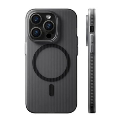 iPhone 14 Pro Max Mobilskal Korrugerad Anti Halk Svart