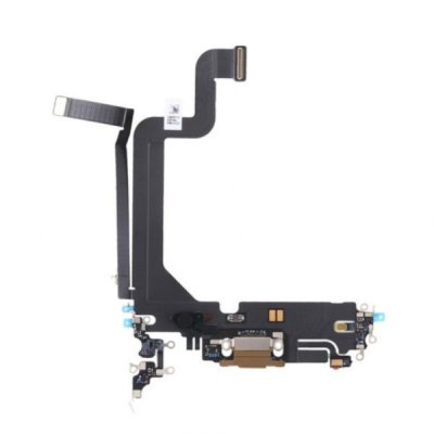 iPhone 14 Pro Max OEM Laddkontakt med Flexkabel Guld
