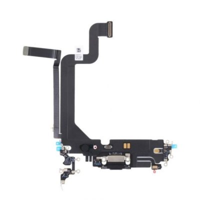iPhone 14 Pro Max OEM Laddkontakt med Flexkabel Svart