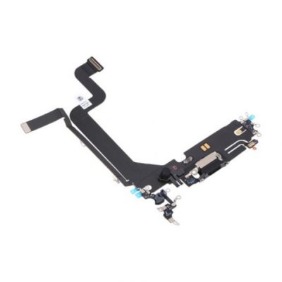 iPhone 14 Pro Max OEM Laddkontakt med Flexkabel Svart
