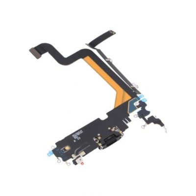 iPhone 14 Pro Max OEM Laddkontakt med Flexkabel Svart