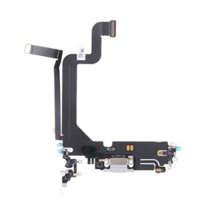 iPhone 14 Pro Max OEM Laddkontakt med Flexkabel Vit