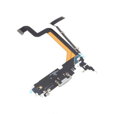 iPhone 14 Pro Max OEM Laddkontakt med Flexkabel Vit