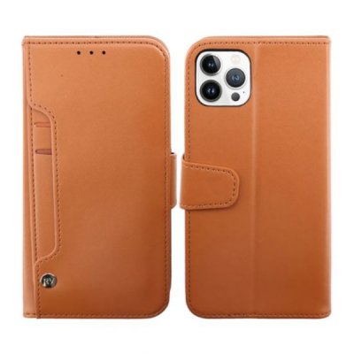 iPhone 14 Pro Max Plånboksfodral Extra Kortfack Rvelon Brun