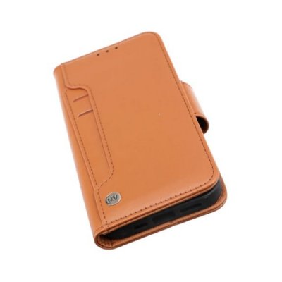 iPhone 14 Pro Max Plånboksfodral Extra Kortfack Rvelon Brun