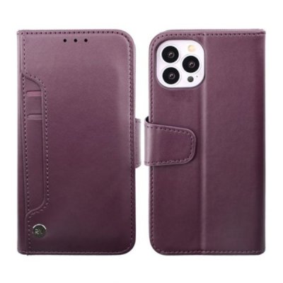 iPhone 14 Pro Max Plånboksfodral Extra Kortfack Rvelon Lila