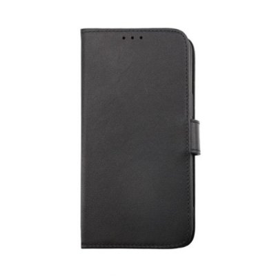 iPhone 14 Pro Max Plånboksfodral Genuint Läder Svart