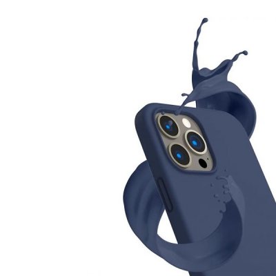 iPhone 14 Pro Max Silikonskal Rvelon MagSafe Blå