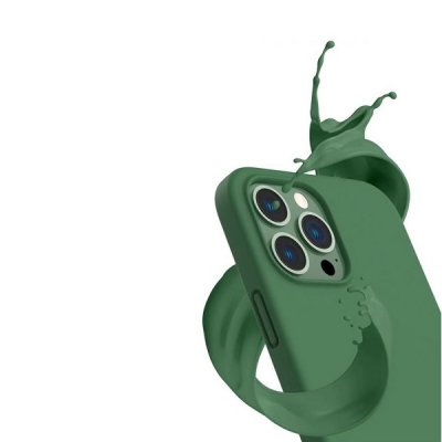 iPhone 14 Pro Max Silikonskal Rvelon MagSafe Grön