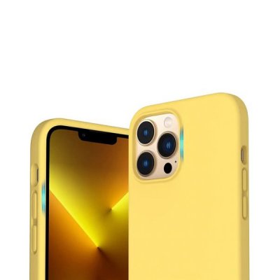 iPhone 14 Pro Max Silikonskal Rvelon MagSafe Gul