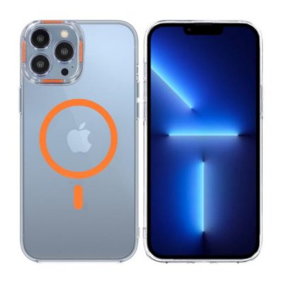 iPhone 14 Pro Max Stöttålig Mobilskal med Magsafe Orange
