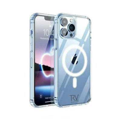 iPhone 14 Pro Max Stöttåligt Skal Rvelon MagSafe Transparent