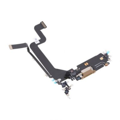 iPhone 14 Pro OEM Laddkontakt med Flexkabel Guld