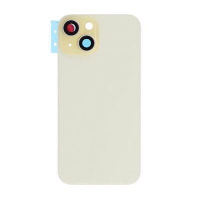 iPhone 15 Baksida Glas med Magsafe Magnet Gul