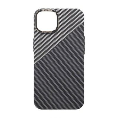 iPhone 15 Mobilskal i Kolfiber Svart/Vit
