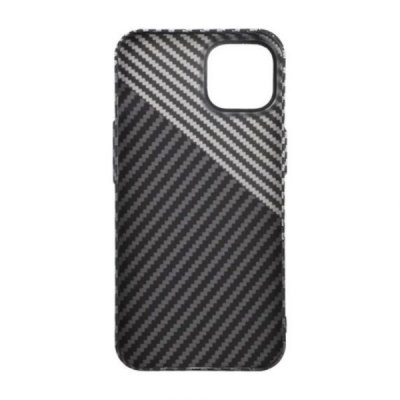 iPhone 15 Mobilskal i Kolfiber Svart/Vit