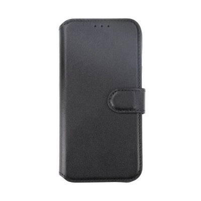 iPhone 15 Plånboksfodral Läder Rvelon Svart