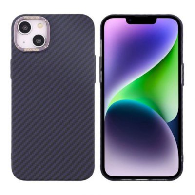 iPhone 15 Plus Mobilskal i Kolfiber Lila
