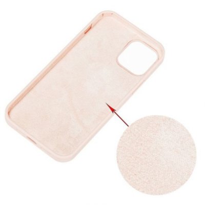 iPhone 15 Plus Silikonskal Sandrosa