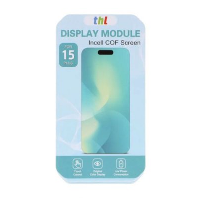 iPhone 15 Plus Skärm med LCD Display In Cell COF Svart
