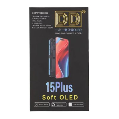 Soft OLED Skärm till iPhone 15 Plus - DD Diagnostic Pass
