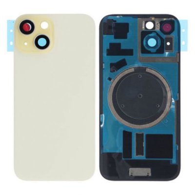 iPhone 15 Pro Baksida Glas med Magsafe Magnet Gul