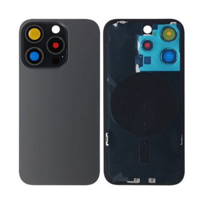 iPhone 15 Pro Baksida Glas med Magsafe Magnet Svart