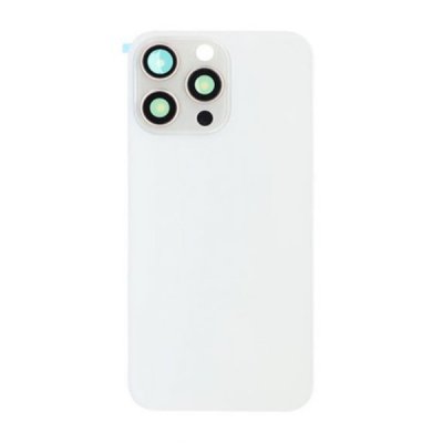 iPhone 15 Pro Max Baksida Glas med Magsafe Magnet Vit