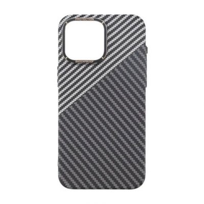 iPhone 15 Pro Max Mobilskal i Kolfiber Svart Vit