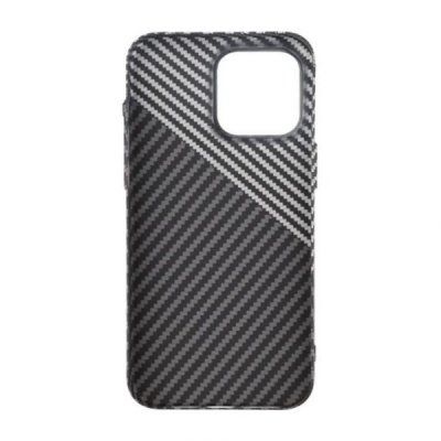 iPhone 15 Pro Max Mobilskal i Kolfiber Svart Vit