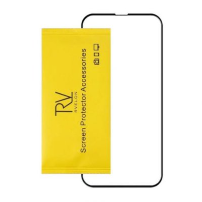 iPhone 15 Pro Max Skärmskydd 3D Härdat Glas Svart