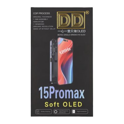 iPhone 15 Pro Max Skärm Soft OLED (DD) - Diagnostic Pass