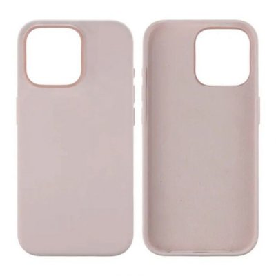 iphone 15 pro max ultra case silicone cover mobilskal ljusrosa