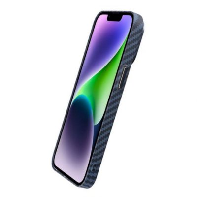 iPhone 15 Pro Mobilskal i Kolfiber Blå