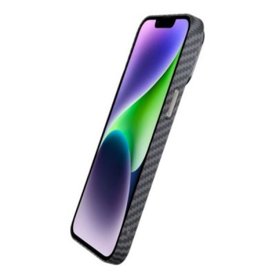 iPhone 15 Pro Mobilskal i Kolfiber Svart