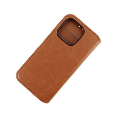 iPhone 15 Pro Plånboksfodral Magnet Rvelon Brun