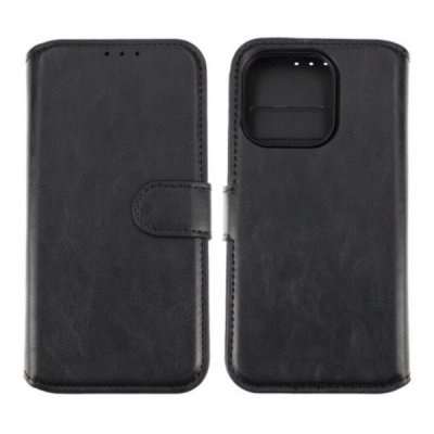 iPhone 15 Pro Plånboksfodral Magnet Rvelon Svart