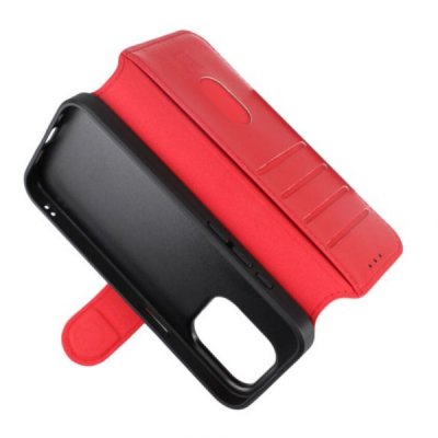 iPhone 15 Plånboksfodral med Magsafe Rvelon Röd