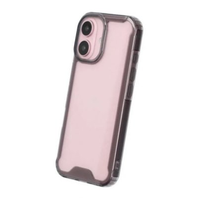 iPhone 16 Mobilskal Stöttåligt Transparent Svart