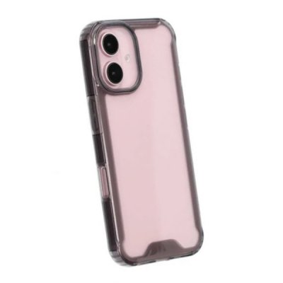 iPhone 16 Mobilskal Stöttåligt Transparent Svart